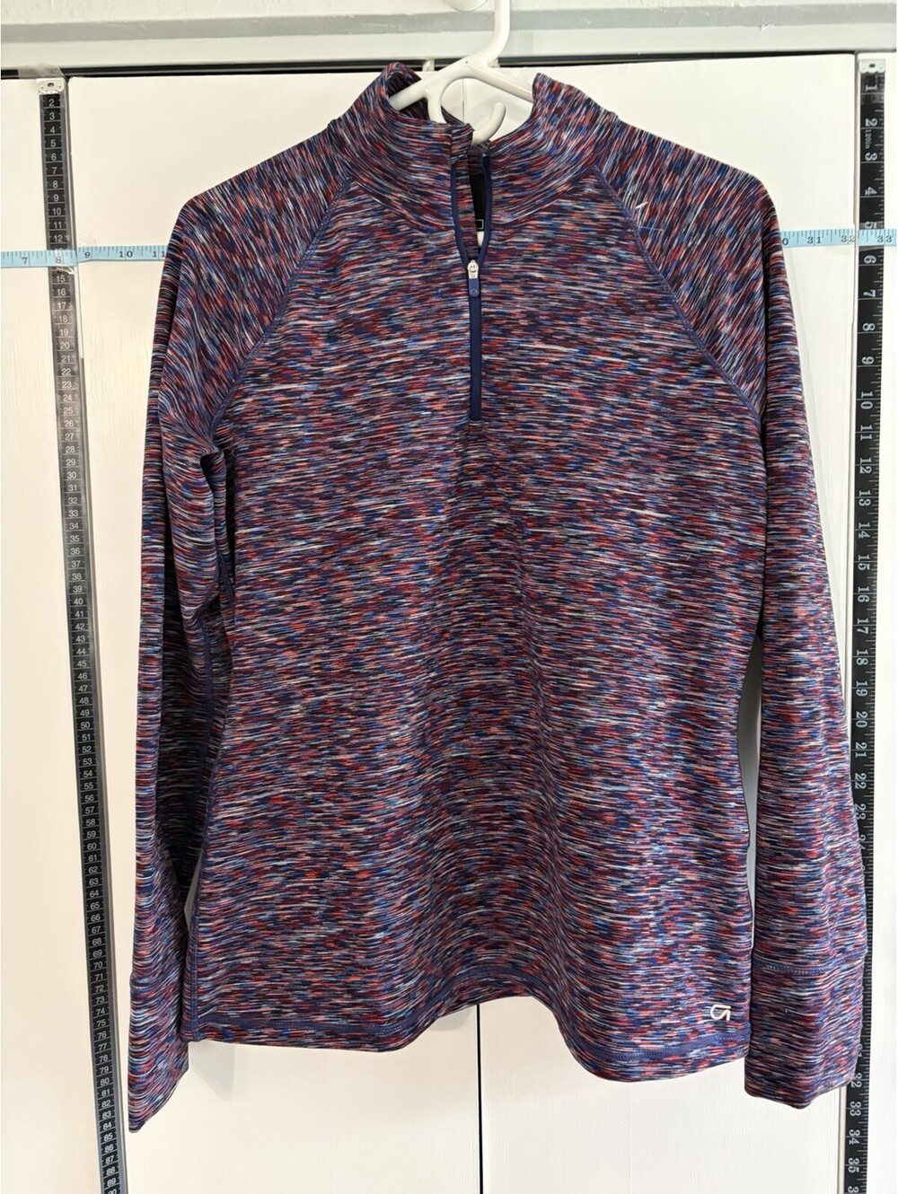Gap Quarter Zip GapFit Pullover Space Dye Long Sleeve Active Top Large Gap Women